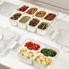 Opslagflessen Spiice Rack Bin Pantry Tray Organizer Clear Kitchen Container voor aanrecht