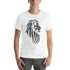 Heren Polos Lion Tribal Tattoo Style Distressed Design T-shirt Oversized Sweat Tops Heren lange T-shirts