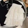 Robe tutu coréenne Joupes de filles décontractées en été jupe de gâteau de couleur solide pour fille sweet tutu robe adaptation des vêtements pour enfants doux 1-6y d240507