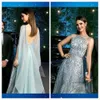 2020 New Arrival Evening A Line Jewel Neck Sleeveless Formal Dresses Floor Length Backless Plus Size Party Gown 0431