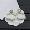 Boucles d'oreilles de créateur de marque c étalon 18k Gold titane acier étalons géométriques Vogue Femmes d'oreille Brinége de mariage Bijoux de fête