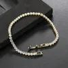 Bracelets de liaison 2024 Fashion Luxury Zirconia Silver Color Tennis Bracelet pour femmes homme bracelet Crystal Chain Girl Girl Couple de bijoux