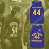 CUSTOM NAY Mens Youth/Kids ANTHONY C HALL TONY THE POINT SHAVER 44 WESTERN UNIVERSITY BLUE BASKETBALL JERSEY WITH BLUE CHIPS PATCH TOP Stitched S-6XL