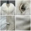 Coueurs de cuir de femme Vestes de fourrure de luxe hivernales Vestes naturelles longues