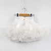 Tutu klänning de persika nya spetsbåge baby flickor tutu kjol fluffy barn balett pettiskirt barn småbarn prinsessa tyll party dance kjolar d240507