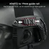 19mmの戦術ヘルメットサイドレールマウントアダプター360度レール回転