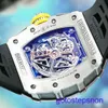 Gentlemen's RM Wrist Watch Rm11-03 Hollow Out Clock Swiss World Famous Rm1103 Titanium Metal Complete Chronograph