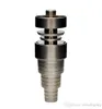 Top quality 6 in 1 Adjustable domeless GR2 dab nail Titanium nails Male Female for s glass bong in stock5313376