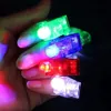 Finger liten storlek leksaksled mini nattlampor hela drag på laser