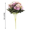 Dekorative Blumen 2pcs künstliche Blume gefälschte Blumendekoration Home Office Bouquet Ornament Hellrosa