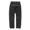 Jeans masculin veetments jeans jeans hommes réels stes de haute qualité femmes survivre aux jeans designer pantalons de mode brodés pantalon de jambe droite en lettres 292fn9w