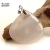 Pendant Necklaces Fashion DIY Charm Women Man Natural Cherry Blossoms Agate Stone Slide Healing Crystal For Jewelry Making BI064