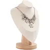 Jewelry Stand Velvet necklace display stand used to bamboo chain jewelry model bust Q240506