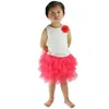 Tutu Kleid neue 16 Farben Baumwolle Tüll Rock Baby Girl Röcke Kleinkinder Kinder Tutu-Röcke 3-8 Jahre Pettiskirt Tutu Blackredpinkyellow Rock D240507