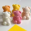 Kaarsen mini beer kaarsen schimmel schattige epoxy hars beervormige mal herbruikbaar doe -het -zelf siliconen kaarsen maken mal home decor