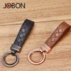 Jobon OEM Moda Exquisit Metal Metal Ana Zincir Ring Araba Anahtar Tutucu Deri Deri Ana Zinciri Promosyonlar için Hediye Kutusu Hediyeler