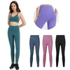 Leggings yoga per donne con tasche ad alto controllo della pancia ad alto controllo femminile.