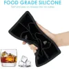 Outils 4 6 8 Grilles Big Ice Blocs Summer Ferg Brink Ice Cube DIY Food Grade Silicone Tray Moule pour cocktails Bar Pub Wine Ice Maker