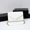 Bolsa de grife de designer carteira feminina bolsa preta bolsa de pele de pele de pele de ouro