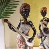 Skulpturen Vilead Harz Afrika Frauen Statue moderne Kunstfigur Wohnzimmer Büro Innenausstattung Zubehör Neujahr Geschenke
