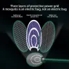 Zappers Foldable Electric Mosquito Swatter UV Purple Light Rechargeable USB Killer Mosquito Trap Fly Swatter Insect Racket Bug Zapper