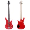 Гитара Irin 4 Strings Electric Bass Guitar 24 Frets Maple Body Bass Guitarra Guitarra с кабельными гаечных ключами гитарные аксессуары