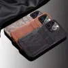 Téléphone Apple 13/11 Pro adapté à l'iPhone 7/8 Plus d'insertion de cartes Étui en cuir de veau de luxe haut de gamme
