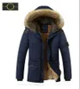 Stone Jacket Island Plus Size Casat Designer de marca masculina Desabforcado de inverno espessamento ao ar livre colar de pele grande colar de pele Long CP R1