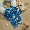 Swimwear Mababy 324m Nouveau-né pour tout-petit pour bébé fille de maillot de bain à manches longues