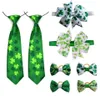 Abbigliamento per cani St Patrick039s Forniture per animali domestici White Green Hiar Bows cravatta cravatta per capelli piccoli accessori a prime armi 2946035