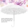 Gear witte bruiloft paraplu, vrouwen parasol witte kanten paraplu handgemaakte fotografie prop paraplu voor bruiloftsfeestje decor podium perfo