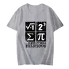 T-shirty męskie T-shirty Summer I Ate Are trochę Pi Design Tshirt Zabawne Zjadłem trochę ciasta matematyka nerd humor klasyczny retro krótki slve top t240506