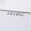 Body Arts ZS 6-12pcs/Lot kleurrijk CZ Crystal Nose Stud Roestvrij stalen neuspiercingschroef S-vorm van 3 mm neusgatspiercing sieraden D240503