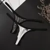 Mens sexy string lingerie t terug ondergoed g-string slips uitpuiling zakje lage taille bikini elastische onzichtbare onderbroek 240506