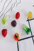 20 stks fruitgroenten glas kristal charmes voedsel aardbei druiven tomaat Chinese kool ketting hangers ornament -accessoires7117811