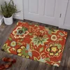 Carpets Modern Floral Doormat Indoor Welcome Entrance Floor Decorative Carpet Non-slip Easy To Clean Area Rug Wrinkle-Resistant Mat