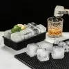 Outils 4/6/8/15 Grilles Grille Big Ice Tray Moule Food Grade Silicone Moules Giant Ice Cube Square Tray DIY MAKER ICEAKER BAR MOLONS DE BABLE DE LA MAISON