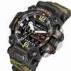 Smael Tactical Off-Road Camouflage Watch Mens grand cadran Luminal Allofproof Allo