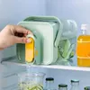 Botellas de agua Jugo de refrigerador jinete fría con grifo en bebidas heladas Dispensador de bebida bote bote