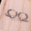 Hoop Earrings Viking Ouroboros Stainless Steel Design Charm Men Women Punk Silver Color Animal Ears Accessories Personal Gift