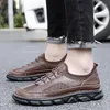 Scarpe casual 2024 Sandali da uomo di moda sandali traspiranti sneaker per il tempo libero da uomo fatto a mano scarpa calzature maschili esterni per esterno