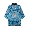 Etnische kleding 3D Gedrukte Kimono Flower and Bird Print Cardigan Dames voor heren Japanse jas traditioneel