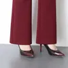 Женские штаны Capris Office Lady Fashion Solid Flare All-Match Pants Весенняя осень Большой размер.