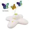 Toys Cat Toy Automatic Interactive Flutter Bug Activated Butterfly Funny Toys Smart flashing puzzel speelgoed 360 graden roterende beweging