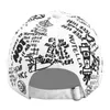 Ball Caps Versione coreana della personalità dei graffiti Cappello da baseball Tide Uomini e donne Casuali Wild Black Black Curved Eaves Cap Sun Hat D240507