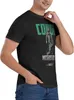 Men's T-Shirts Mens cotton short sleeved neckline T-shirt with retro graphic T-shirt top black S-6XLL2405
