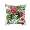 Coussin / oreiller décoratif plante tropicale décorative ER Polyester canapé coussin de coussin géométrie décoration de chaise de chaise