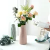 Vaser 1pc modern blomma vas vit rosa blå plastkorg nordiskt hem vardagsrum dekoration prydnadsarrangemang