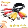 Videokabels Connectors Europe 8Cline Antennes CCCAM Duitsland ondersteunen Oscam Cline Polen Spanje Fast Stable 4 K HD Italië Portugal SW DH9Z5