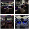 Automotive hidden acrylic dynamic ambient light modified with RGB illusion 18 light interior APP flow light ambient light